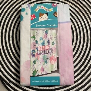Squishmallows Multicolor Shower Curtain